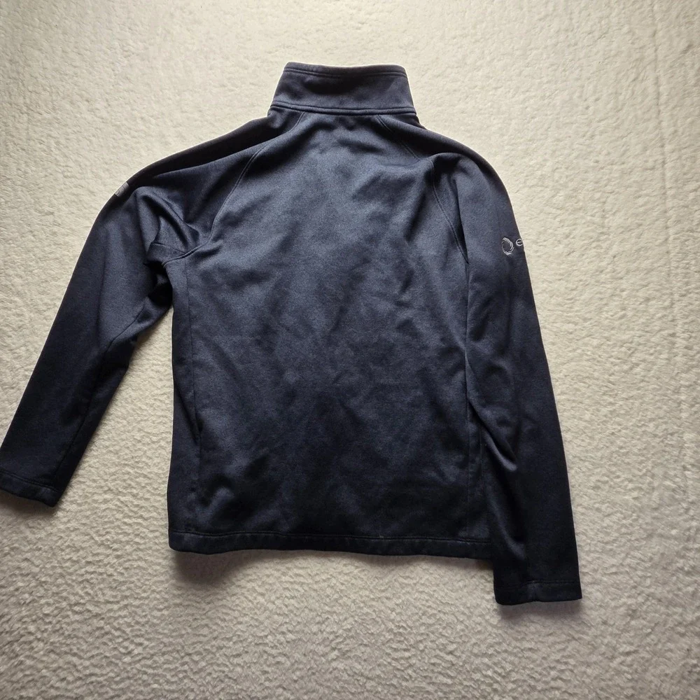 The North Face Jacket Mens Large Blue Softshell Full Zip Entellus Logo